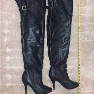 GENUINE LEATHER 30in THIGH HIGH BOOTS SZ9